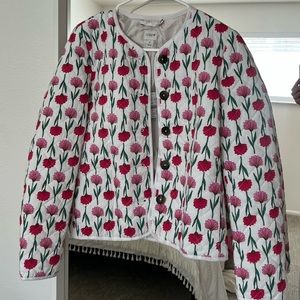 J. Crew quilted tulip jacket